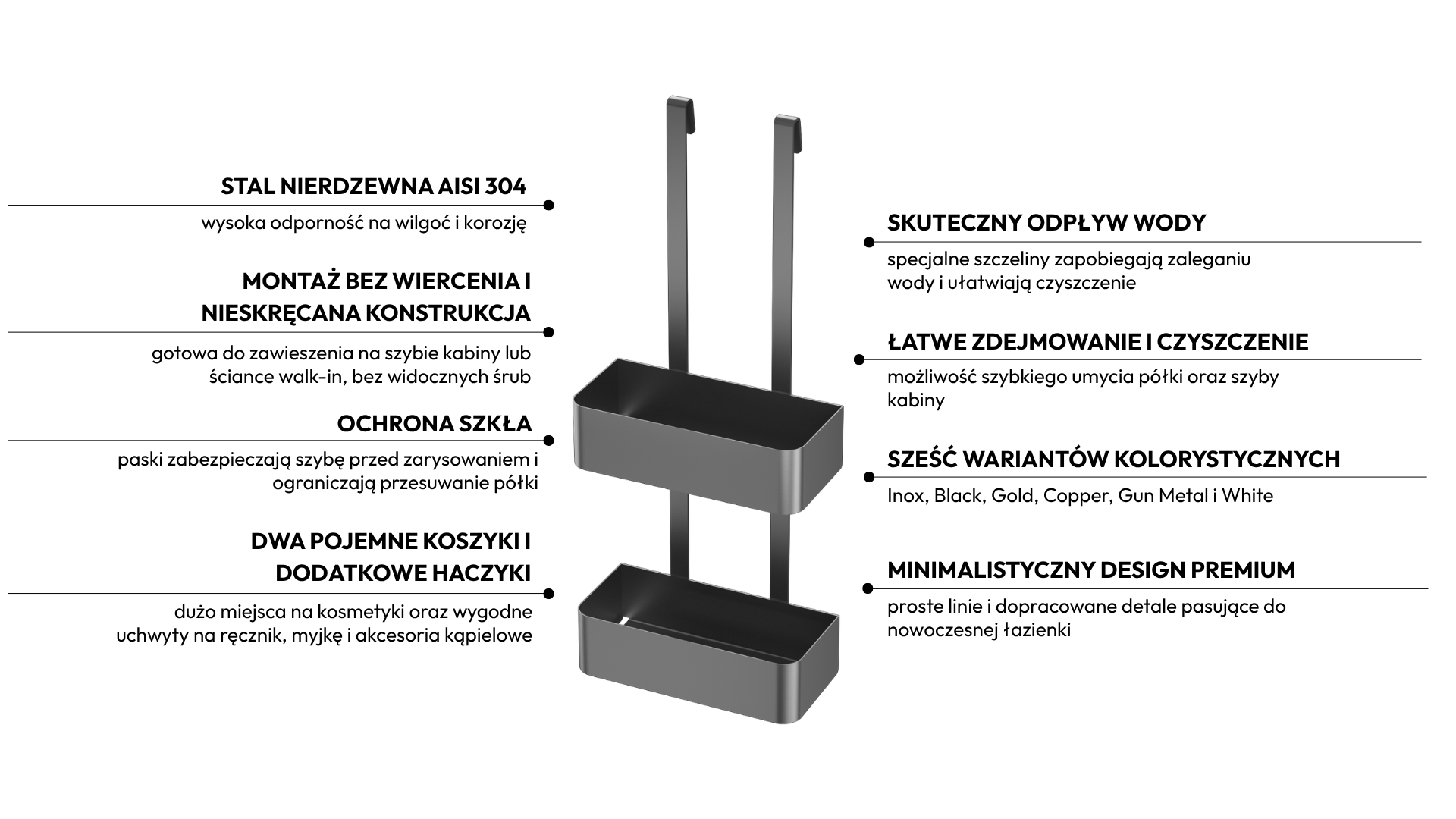 Półka na kabinę Balneo