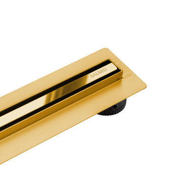 Linear drain Balneo Slim & Low ProLine Mirror Gold 80 cm gold mirror