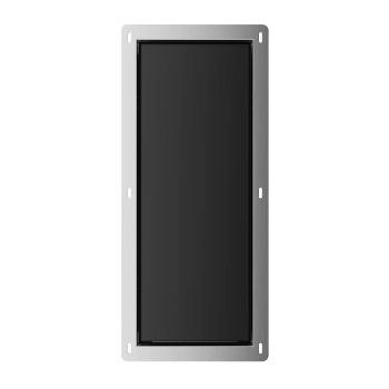 Balneo Wall Box Brush S Black Glass In-wall Stainless Steel Toilet Brush Holder