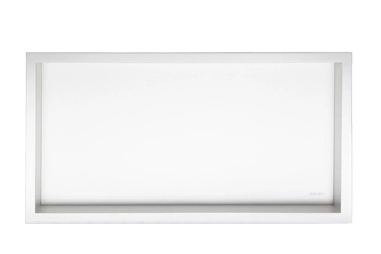 Niche shelf Balneo Wall Box One White 60 x 30 x 10 cm white made of stainless steel with flange