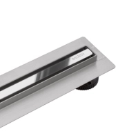 Linear drain floor Balneo Slim & Low ProLine Mirror Silver 60 cm chrome mirror