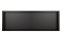 Półka wnękowa Balneo Wall Box One Black 90 x 30 x 7 cm czarna ze stali nierdzewnej z kołnierzem