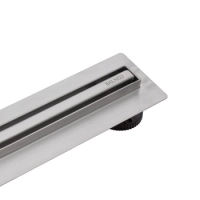 Linear drain floor Balneo Slim & Low ProLine Inox 80 cm chrome