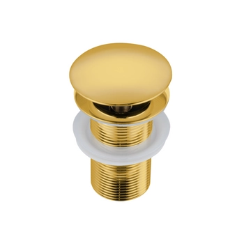 Korek umywalkowy mosiężny Balneo Klik Klak A złoty bez przelewu