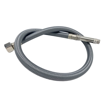Grey/Grey braided PEX faucet connection hose 3/8 "xM10 60 cm