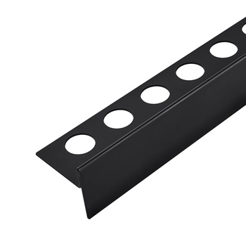 Listwa spadkowa Balneo czarna podłogowa prawa 120 cm