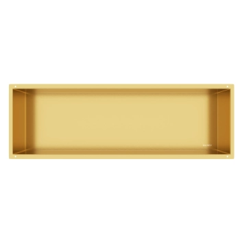 Balneo Wall Box No rim Gold 90 x 30 x 10 cm stainless steel recessed shelf without collar