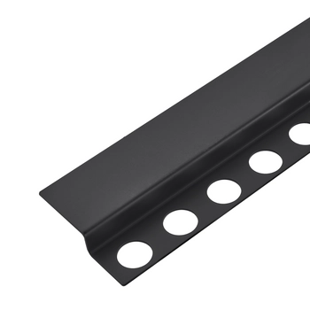 Listwa spadkowa Balneo czarna podłogowa czołowa 130 cm