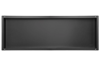 Balneo Wall Box No rim Black 90 x 30 x 7 cm black stainless steel recessed shelf without collar