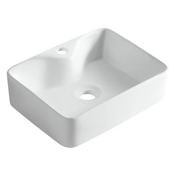 Balneo Savia White Ceramic Countertop Basin 49 × 38 cm