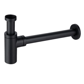 Syfon umywalkowy mosiężny Balneo czarny okrągły