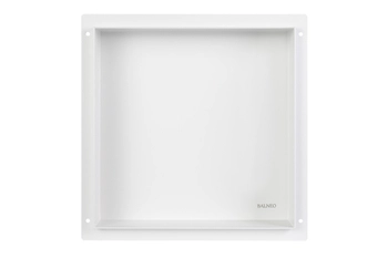 Balneo Wall Box No rim White 30 x 30 x 10 cm white stainless steel recessed shelf without collar
