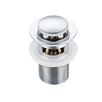 Korek umywalkowy mosiężny Balneo Klik Klak B chrom z przelewem