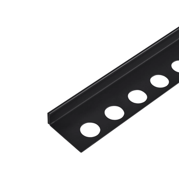 Listwa spadkowa Balneo czarna podłogowa lewa 120 cm