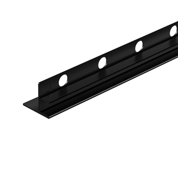 Listwa spadkowa Balneo czarna do szkła lewa 170 cm