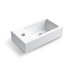 Balneo Vega countertop washbasin 40 x 22 cm white conglomerate