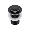 Basin plug brass Balneo Klik Klak B black with overflow