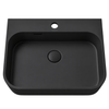 Washbasin BELORIA Solid Surface Carbon Black