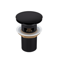 Basin plug brass Balneo Klik Klak A black with overflow
