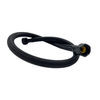 Balneo PEX connection hose in black braided 3/8" x 3/8" 50 cm