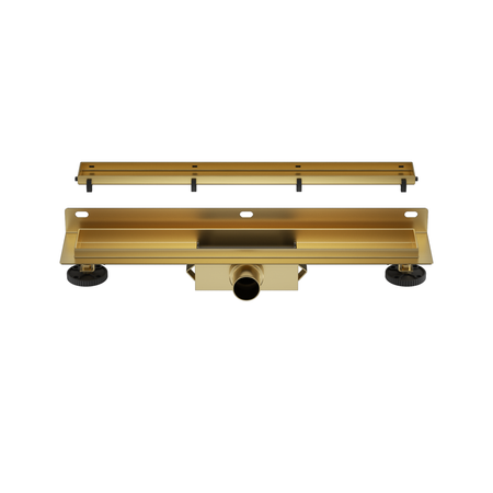Wall-mounted shower drain Wall and Floor NEXT - 50 cm Gold