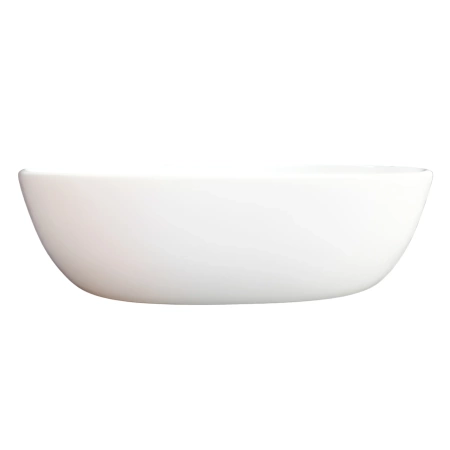 Umywalka nablatowa Balneo Fiora 48 x 35 cm biała ceramiczna