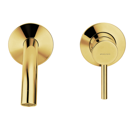 Balneo Cascade washbasin faucet model 3 shiny gold