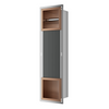Balneo Wall Box Paper 2 Copper – Built‐In Wall-Mounted Stainless Steel Paper Holder with Storage compartment