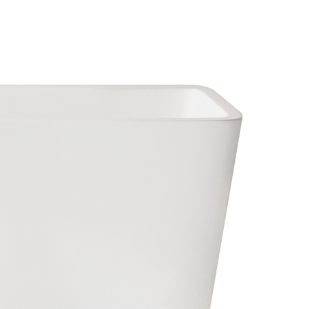 Freestanding bathtub Balneo ROMA NO RIM 170 x 80 cm white acrylic with frame made of stainless steel and 6 stabilizing legs with overflow and white plug