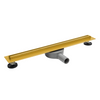 Linear drain floor Balneo Slim & Low ProLine Gold 80 cm gold