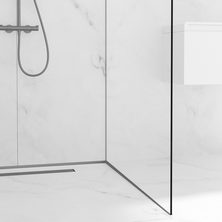 Listwa spadkowa Balneo Gun Metal podłogowa prawa 170 cm