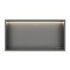 WALL-BOX ONE - GUN METAL z LED - 30x60x10 cm