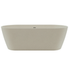 Wanna wolnostojąca VALIA Solid Surface Cashmere Dune z syfonem i korkiem