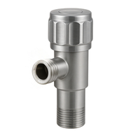 Stainless Steel (INOX) Mushroom Angle Valve, Model 2, 1/2″ x 3/8″