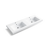 Balneo Mila countertop washbasin 120 x 45,8 cm white conglomerate