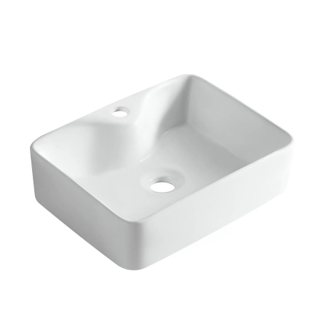Balneo Savia White Ceramic Countertop Basin 49 × 38 cm