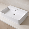 Balneo Neria 60 × 42 cm white ceramic countertop washbasin