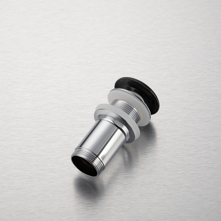 Korek umywalkowy mosiężny Balneo Klik Klak C czarny bez przelewu z ceramiczną główką