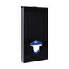 Balneo Fix-Frame Glass Black surface-mounted WC frame, black, tempered glass