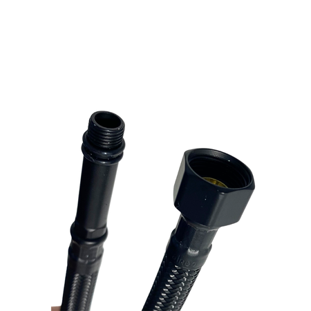 Wężyk przyłączeniowy do baterii Balneo PEX w oplocie czarnym 3/8" x M10 60 cm