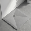Balneo Stone Tray composite shower tray 80 x 80 x 2.5 cm light grey low square
