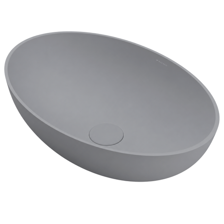Washbasin SOVELIA Solid Surface Cemento Raw