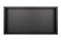 Niche shelf Balneo Wall Box One Black 60 x 30 x 10 cm black made of stainless steel with flange