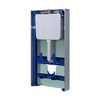 Balneo Fix-Frame Glass Milky surface-mounted WC frame, white, tempered glass