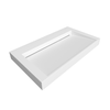 Umywalka VELORIA Solid Surface Coco White/Biała z odpływem liniowym 80 cm