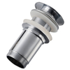 Brass basin plug LONG Klik Klak model K chrom without overflow