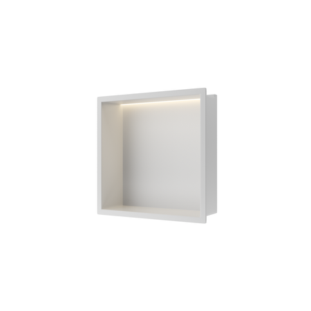 Balneo Wall Box LED recessed shelf White 30 x 30 x 10 cm