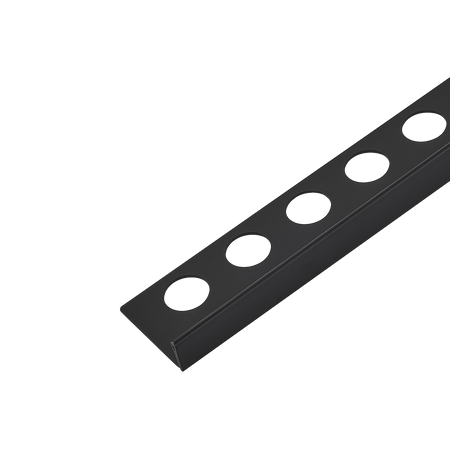 Listwa spadkowa Balneo czarna podłogowa lewa 120 cm