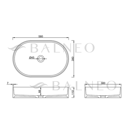 Umywalka ETERIA Solid Surface Cemento Raw
