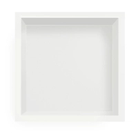 Niche shelf Balneo Wall Box One White 30 x 30 x 7 cm white made of stainless steel with flange